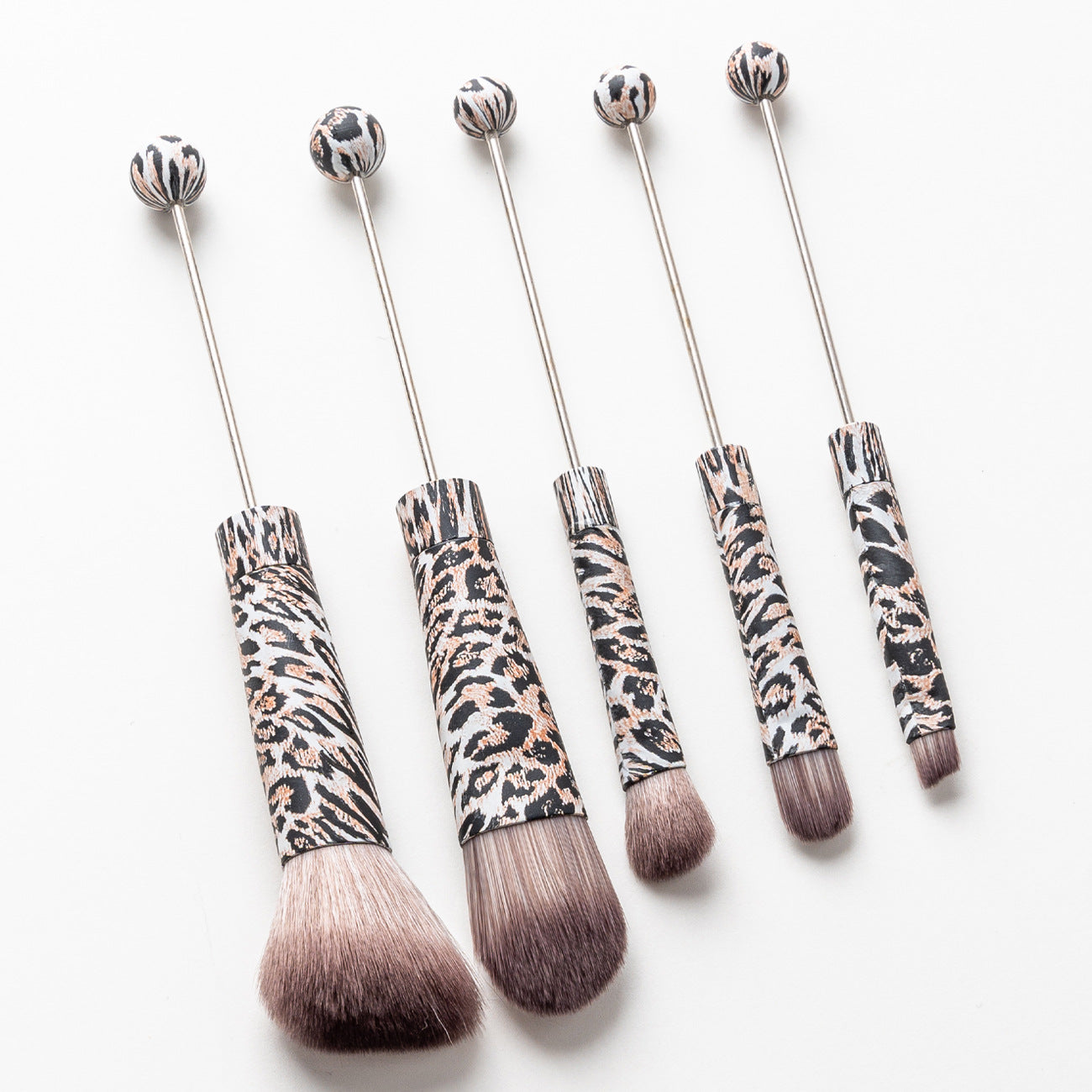 Wholesale DIY Beaded Metal Handle Beadable Makeup Brush  Halloween Makeup Brush suit
