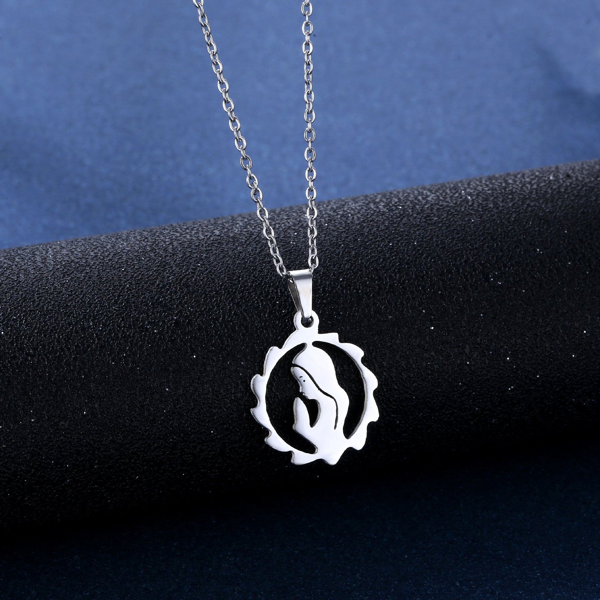 Wholesale Stainless Steel Mother' s Day Necklace Earring Set