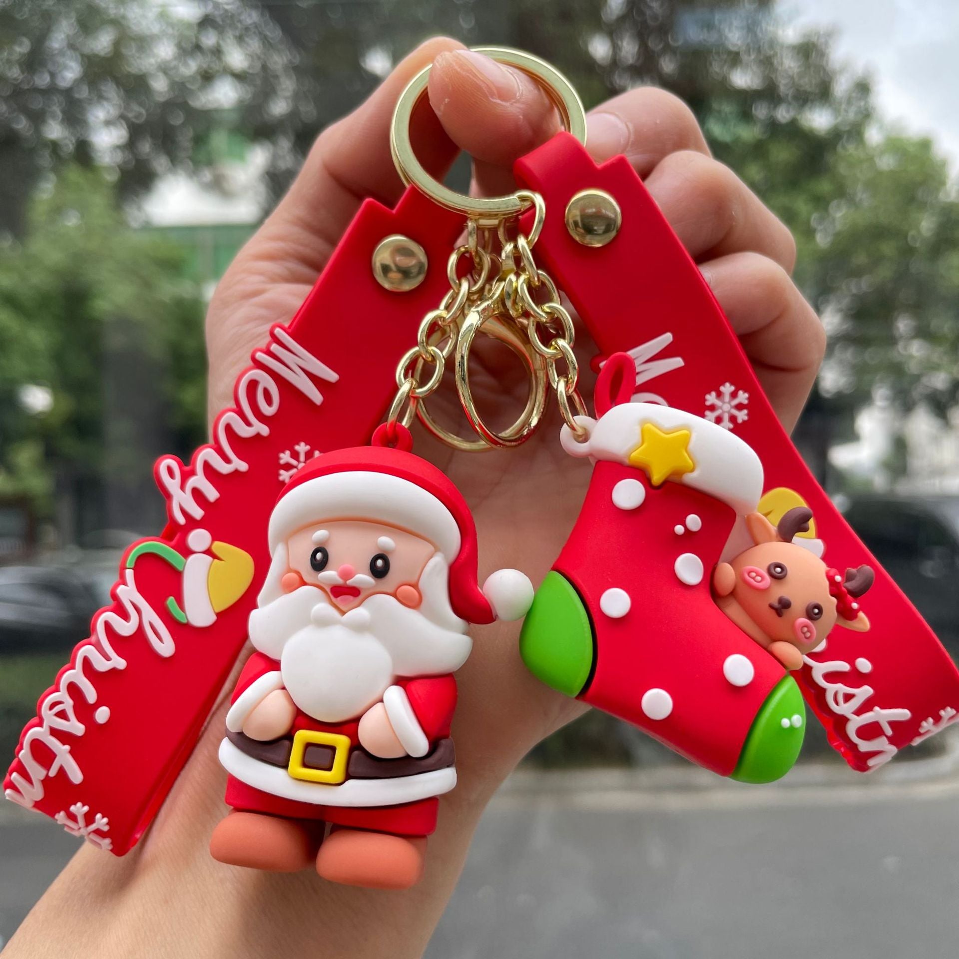 Wholesale  Christmas snowman Keychains