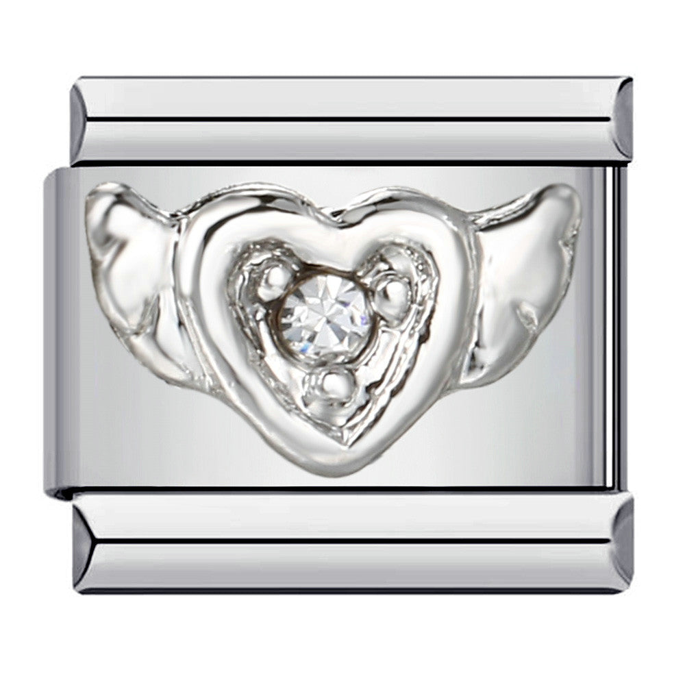 Wholesale Italian Charm Bracelet 9mm DIY Splicing Removable Micro-set Colored Diamond Stainless Steel Composable Bracelet