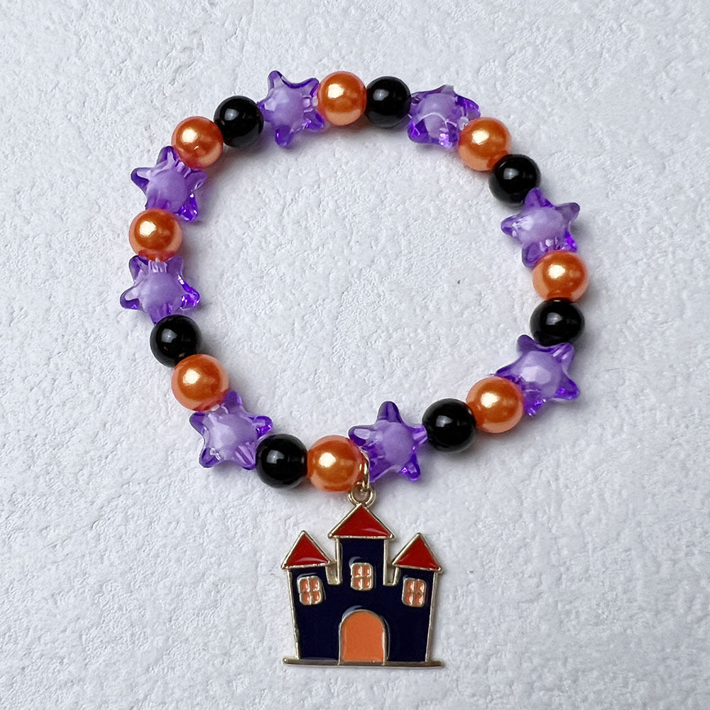Wholesale Halloween Pumpkin Acrylic Bracelet ACC-BT-Nanh012