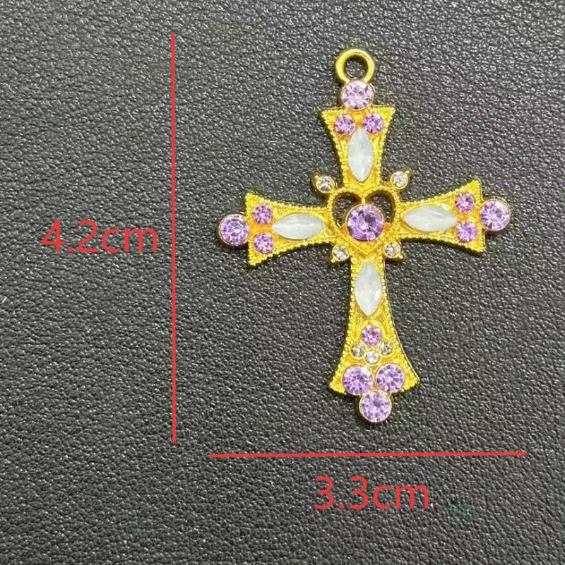 Wholesale Sweet Cool Korean Style Cross Pendant Necklace Women S Vintage Zinc Alloy Collarbone Chain Chic Layering Jewelry Accessory