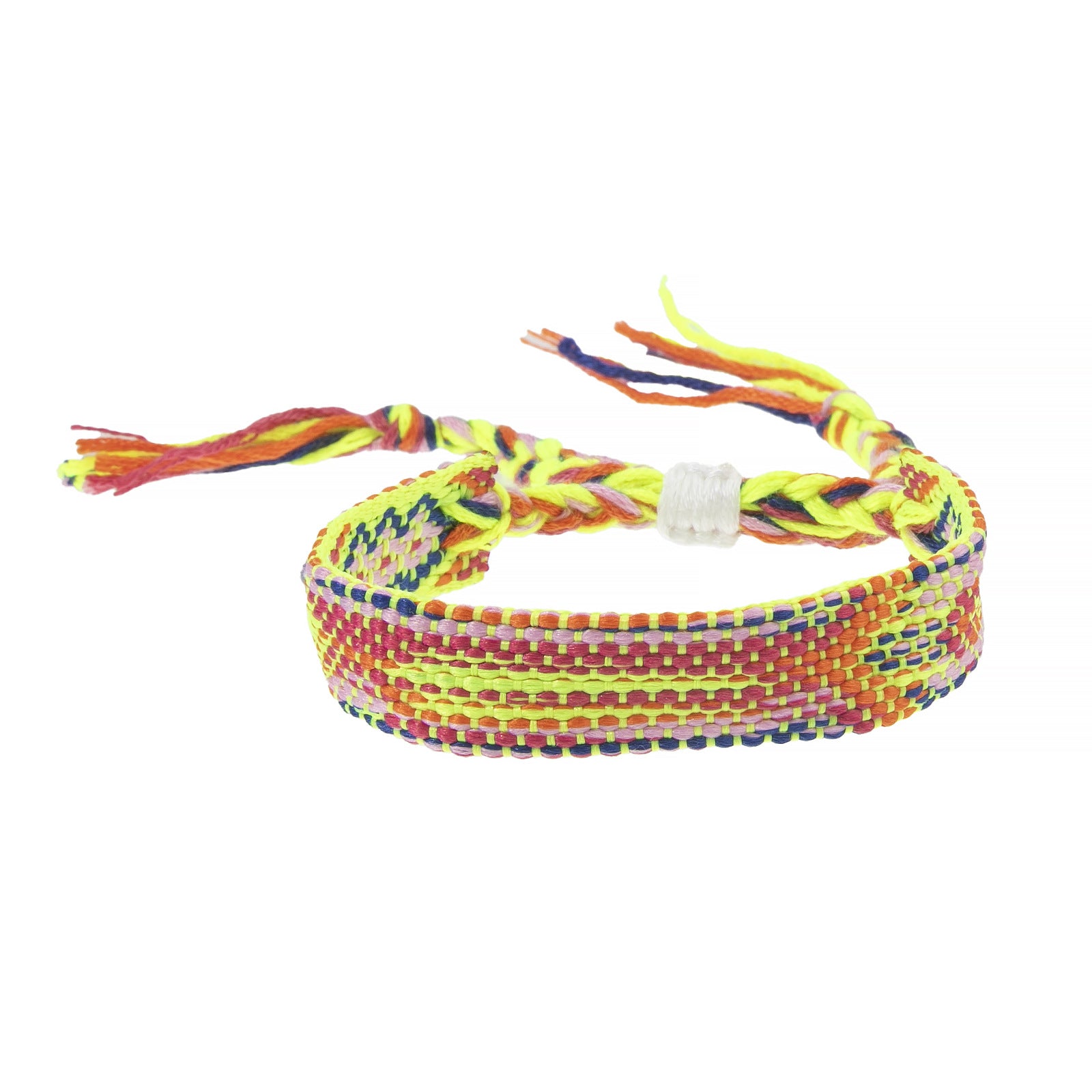 Wholesale Nepalese Style Handmade Friendship Rainbow Rope Adjustable Bracelet Jewelry Accessory Boutique Resale