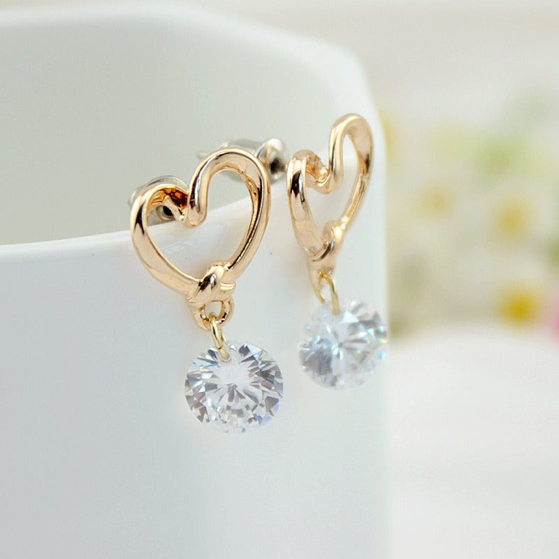 Wholesale Alloy Heart Earrings