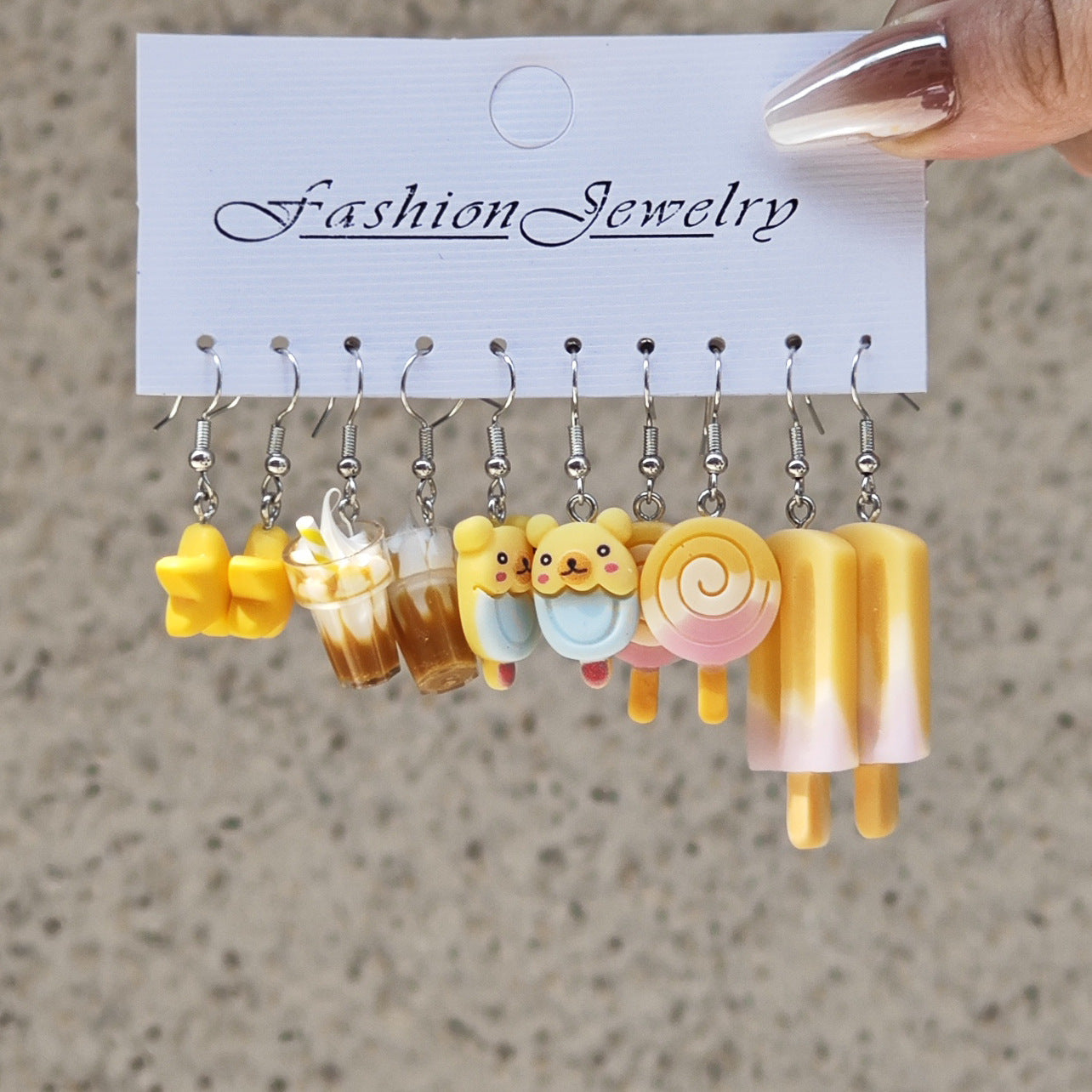 Wholesale 10pcs Bear Star Butterfly Love Luminous Earrings Set ACC-ES-TianShe007