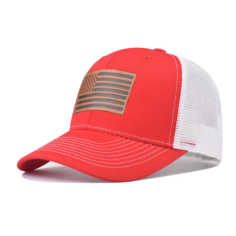 Wholesale American Flag Independence Day Baseball Cap Adjustable Breathable Oxford Lined Outdoor Hat For Adults