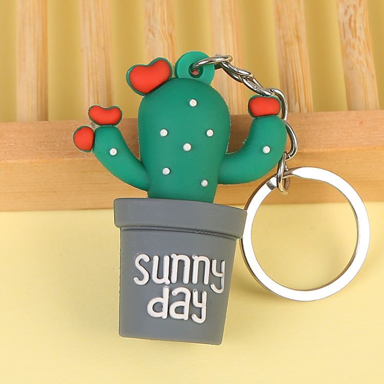 Wholesale creative cartoon three-dimensional keychain