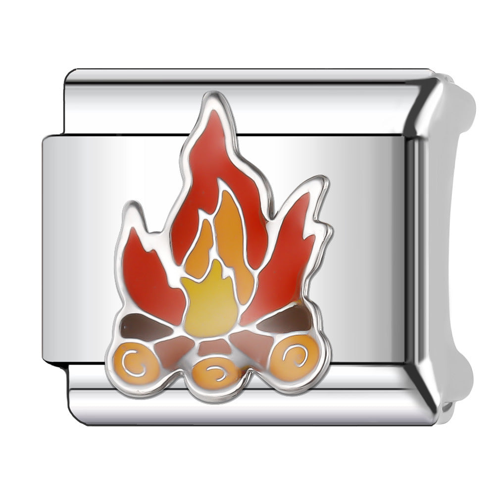 Wholesale Italian Charm Bracelet 9mm DIY Splicing Stainless Steel Christmas Elements Composable Bracelet