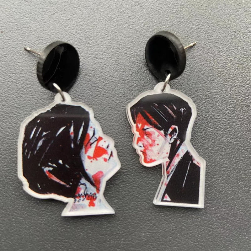 Wholesale Gothic Smoking Chair Acrylic Earrings ACC-ES-XP017