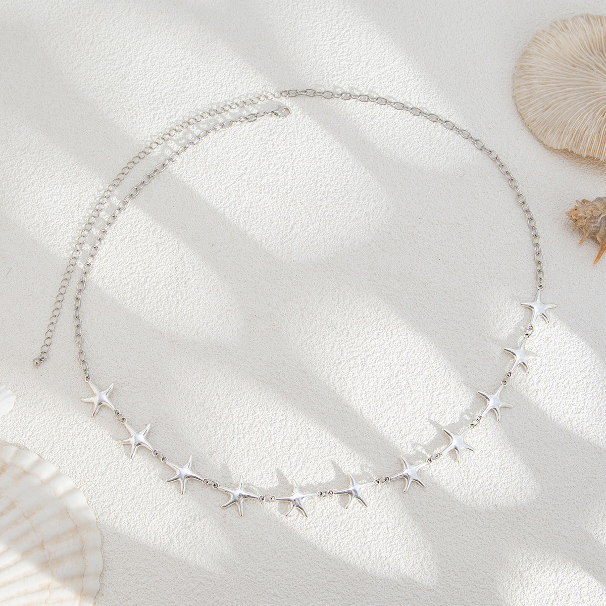 Wholesale Starfish shell opening adjustable ring set