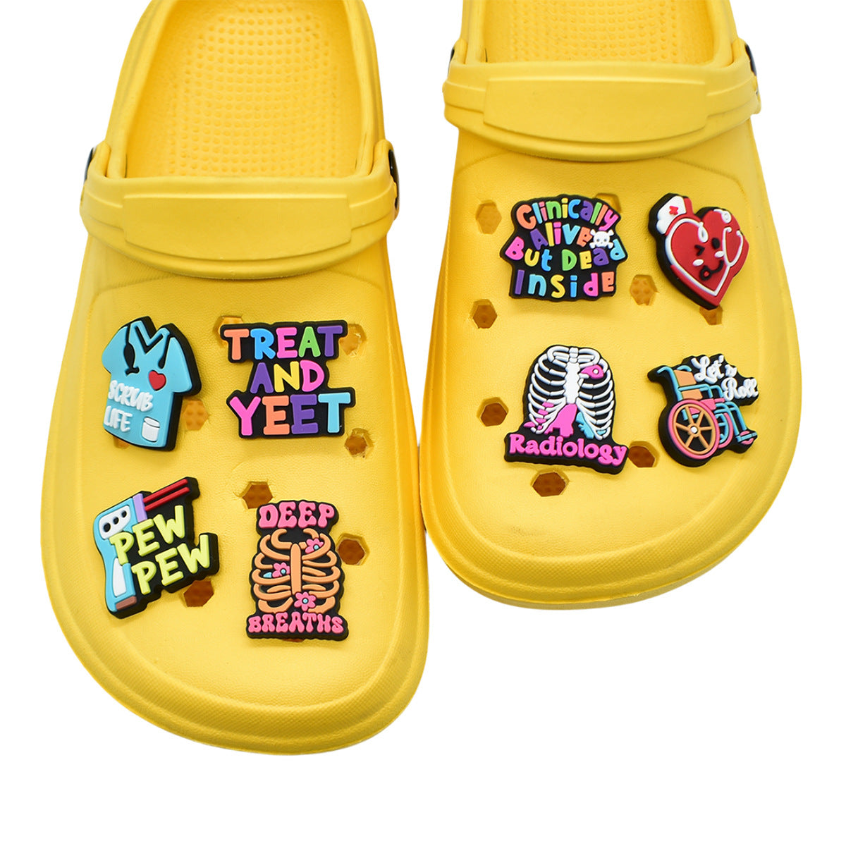 Wholesale Random 100pcs Medical Series Cartoon Shoe Accessories Shoe Charms