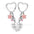 Wholesale  heart-shaped stainless steel key ring keychain suit