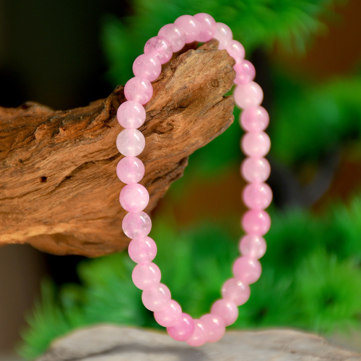 Wholesale Sweet Chinese Style Kunzite Crystal Beaded Bracelet,  Jewelry Accessory