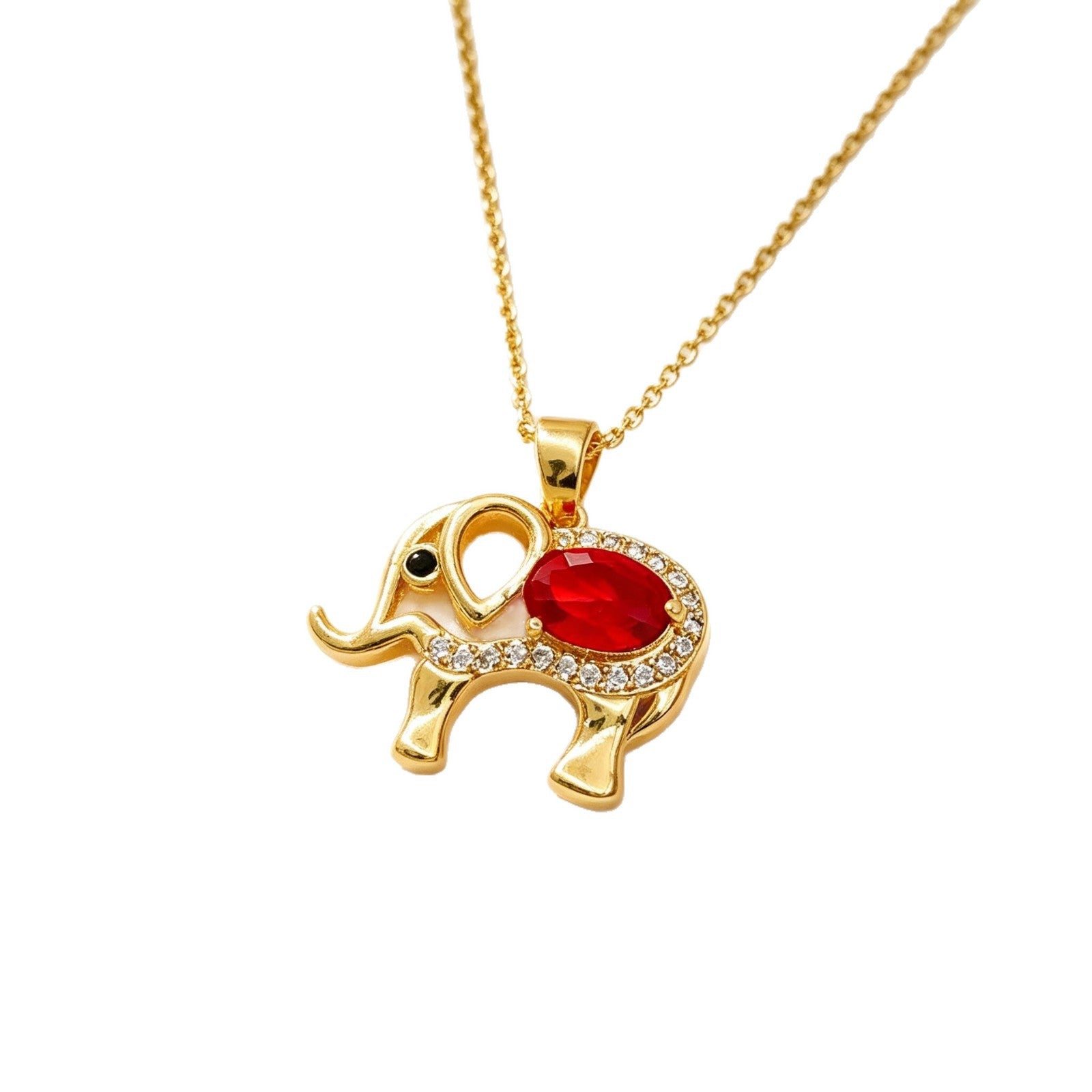 Wholesale Stylish Elephant Pendant Necklace