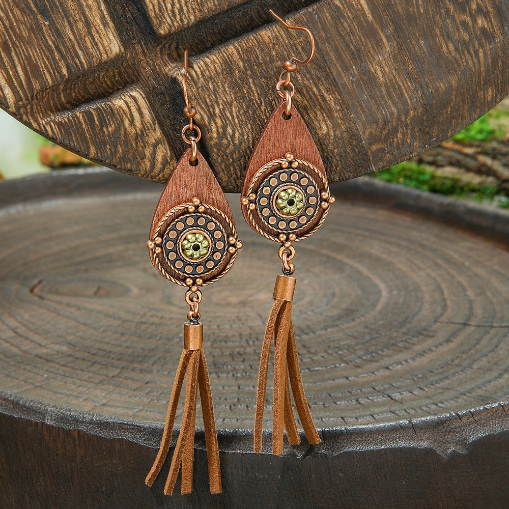 Wholesale Retro Bohemian Alloy Geometric Earrings for Everyday Wear