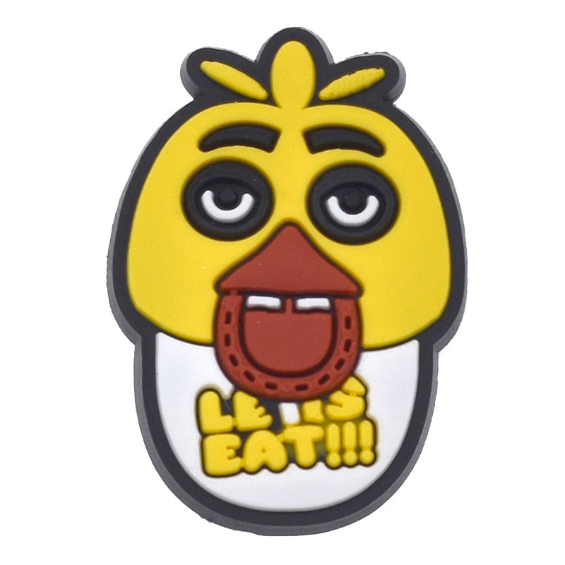 Wholesale Random 100pcs Animal PVC Soft Rubber Shoe Buckle Decoration ACC-SC-RYY074