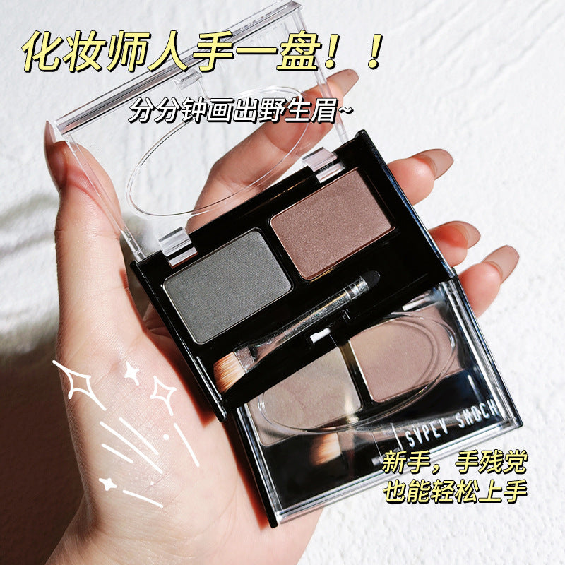 Wholesale makeup natural two-tone eyebrow powder