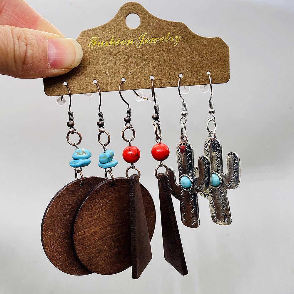 Wholesale Western Cowboy Series Earring Set
