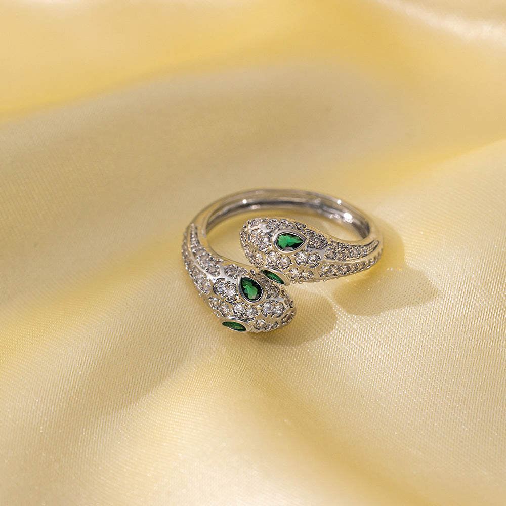 Wholesale Non-fading Open Adjustable Ring ACC-RS-QiYun001