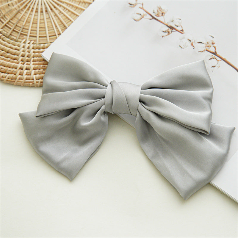 Wholesale Art Bow Hair Clip Satin Hair Accessories Hair Scrunchies ACC-HS-SanTai005