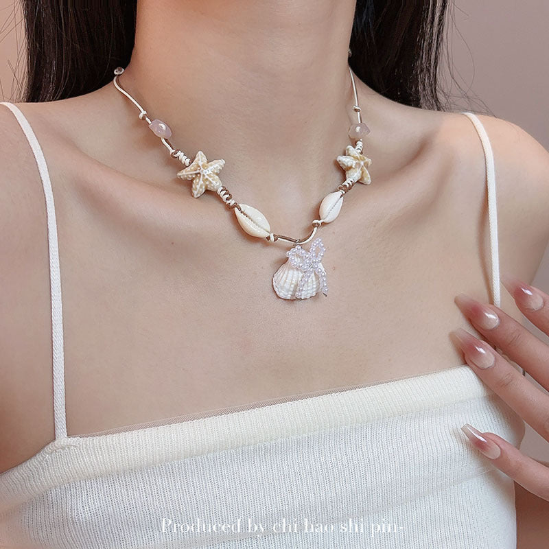 Wholesale shell beaded necklace