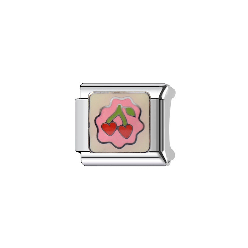 Wholesale Italian Charm Bracelet 9mm DIY Splicing Billiard Ball Pattern Stainless Steel Composable Bracelet