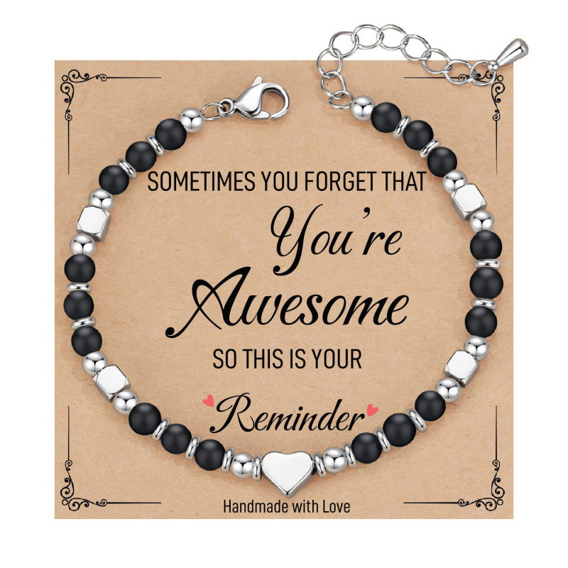 Wholesale Heart Shaped Emperor Stone Crystal Adjustable Bracelet Fashion Jewelry Gift