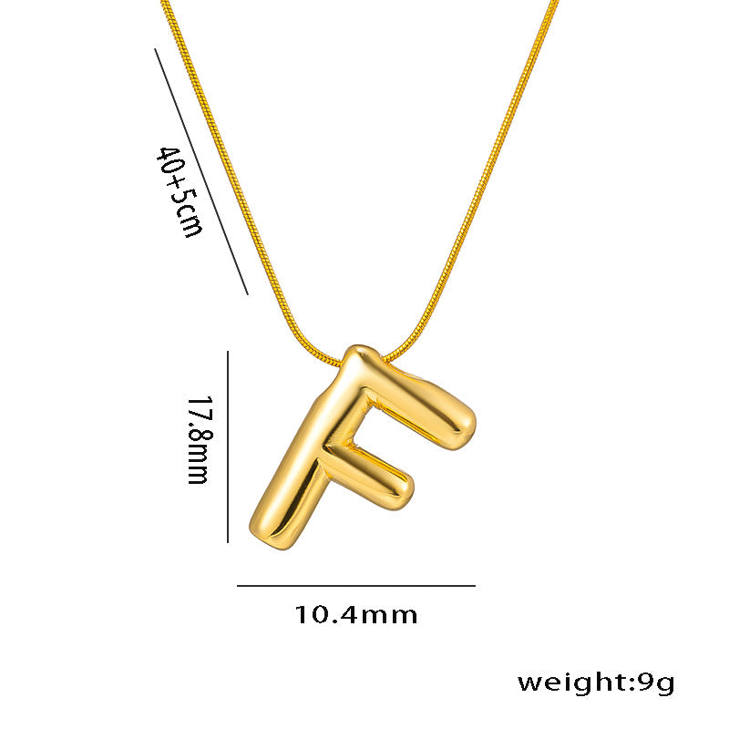 Wholesale Stainless Steel English Letter Necklace ACC-NE-KuCai014