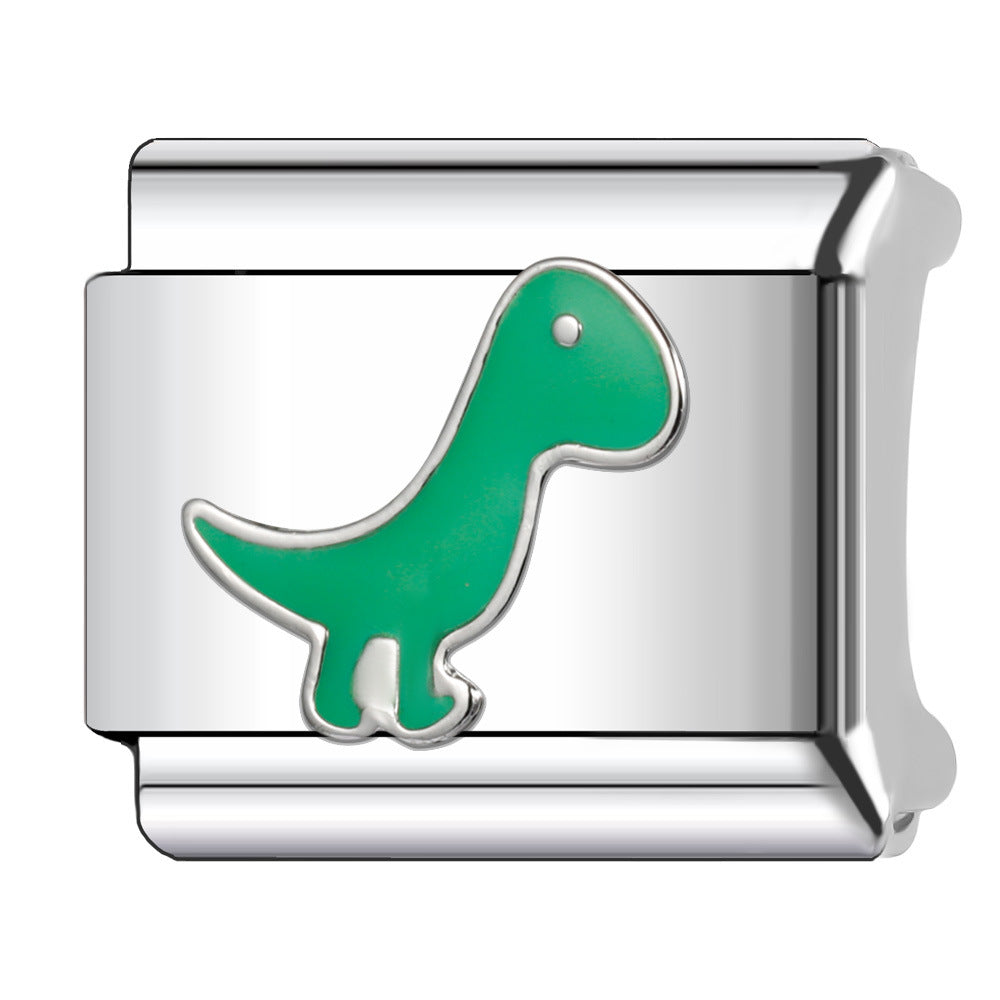 Wholesale Italian Charm Bracelet 9mm DIY Splicing Animal Style Stainless Steel Composable Bracelet