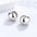 Wholesale S925 Sterling Silver Stereo Ball Earrings