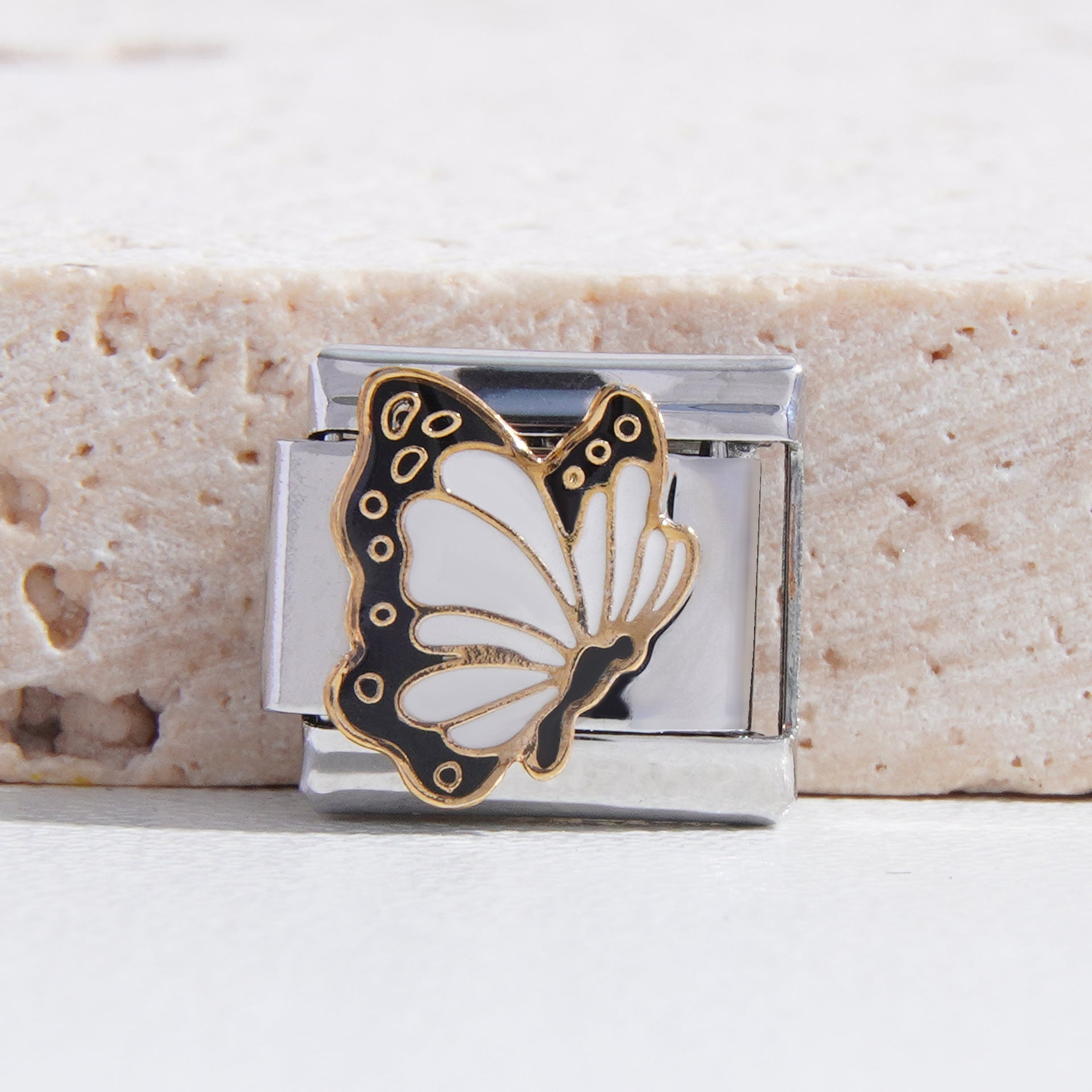 Wholesale Italian Charm Bracelet 9mm DIY Splicing Creative Pattern Stainless Steel Composable Bracelet