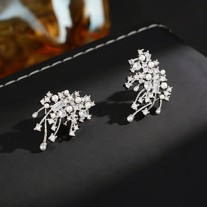 Wholesale Light Luxury Zircon Earrings