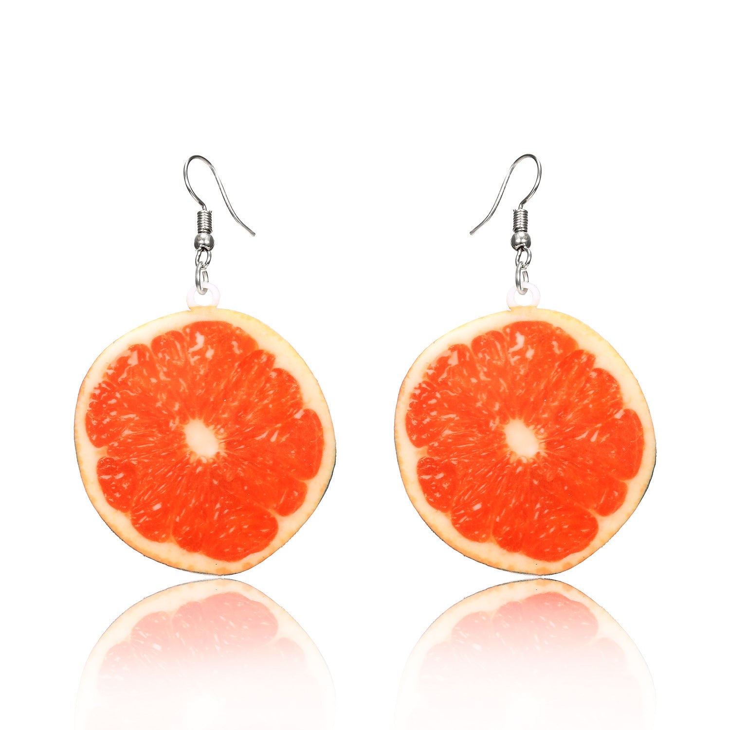 Wholesale Fruit-Shaped Acrylic Flat Earrings,  Cute Laser-Cut Jewelry Accessory for Women,  Boutique Resale