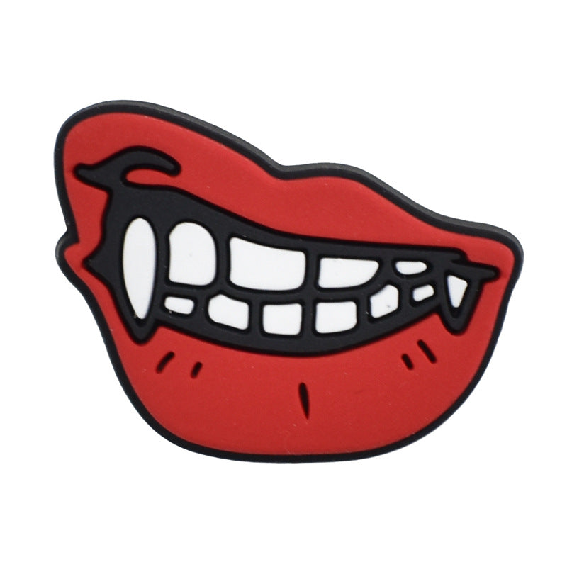 Wholesale Random 100pcs Halloween PVC Soft Rubber Shoe Buckle Decoration ACC-SC-RYY068