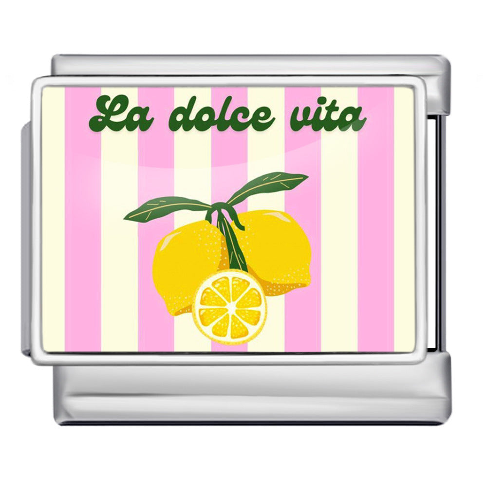 Wholesale Italian Charm Bracelet 9mm DIY  Image Printing  Creative Stainless Steel Composable Bracelet