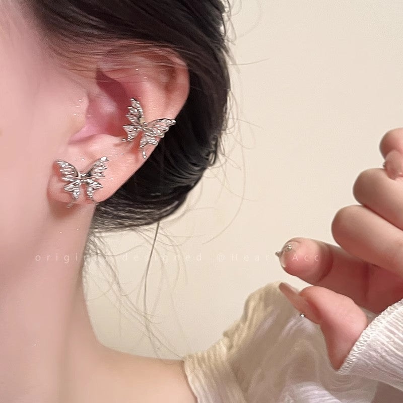 Wholesale Hollow Butterfly Zircon Earrings