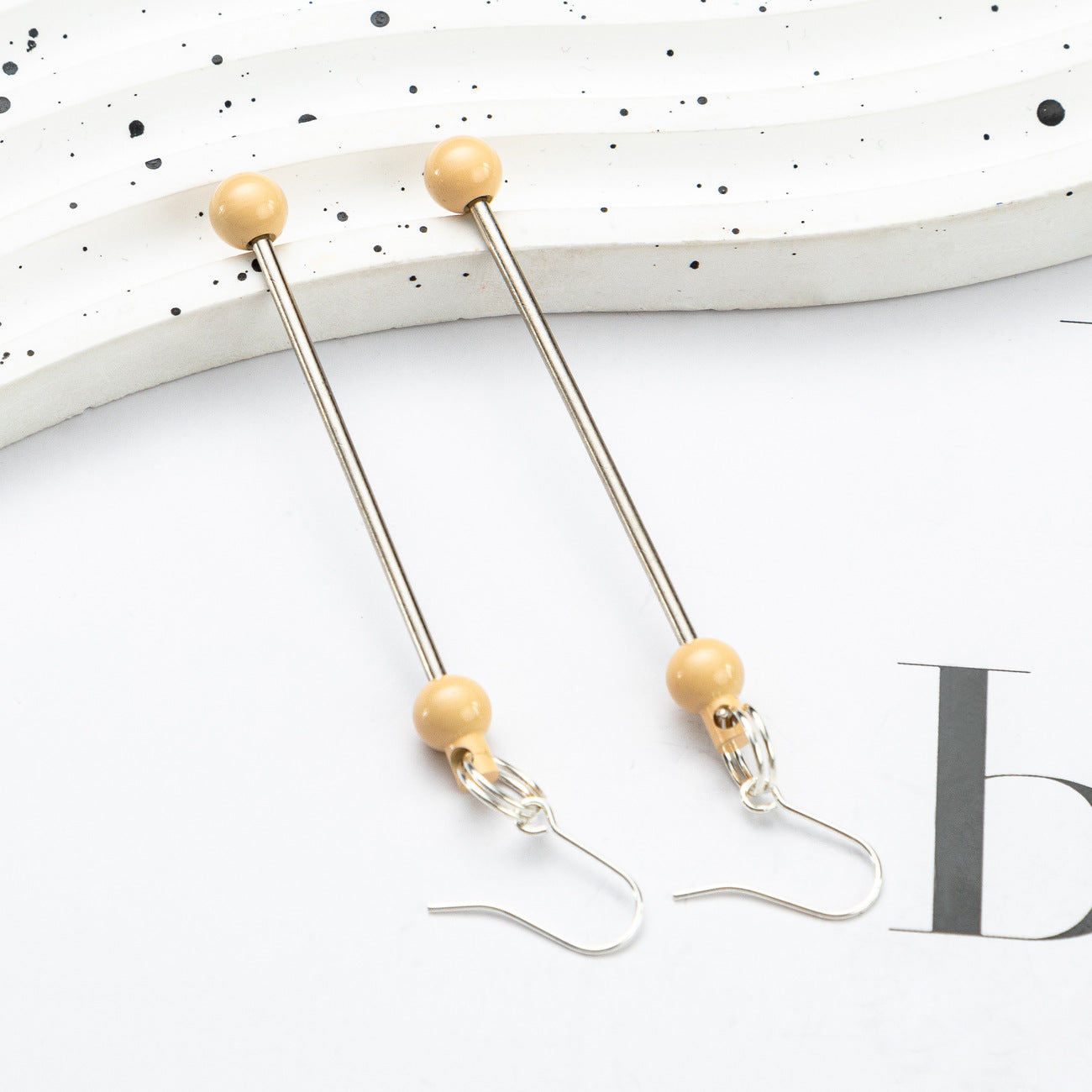 Wholesale Beadable DIY Beaded Earrings Women's Long DIY Beaded Earrings