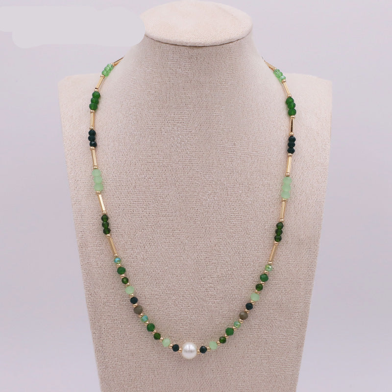 Wholesale  handmade beaded necklace  clavicle chain