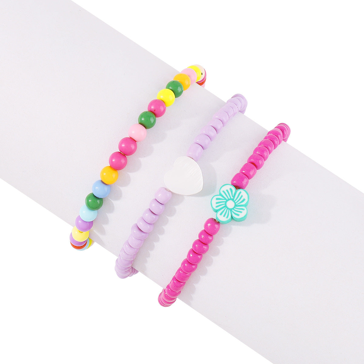 Wholesale  Bohemian Color Shell Starfish Beaded Bracelet