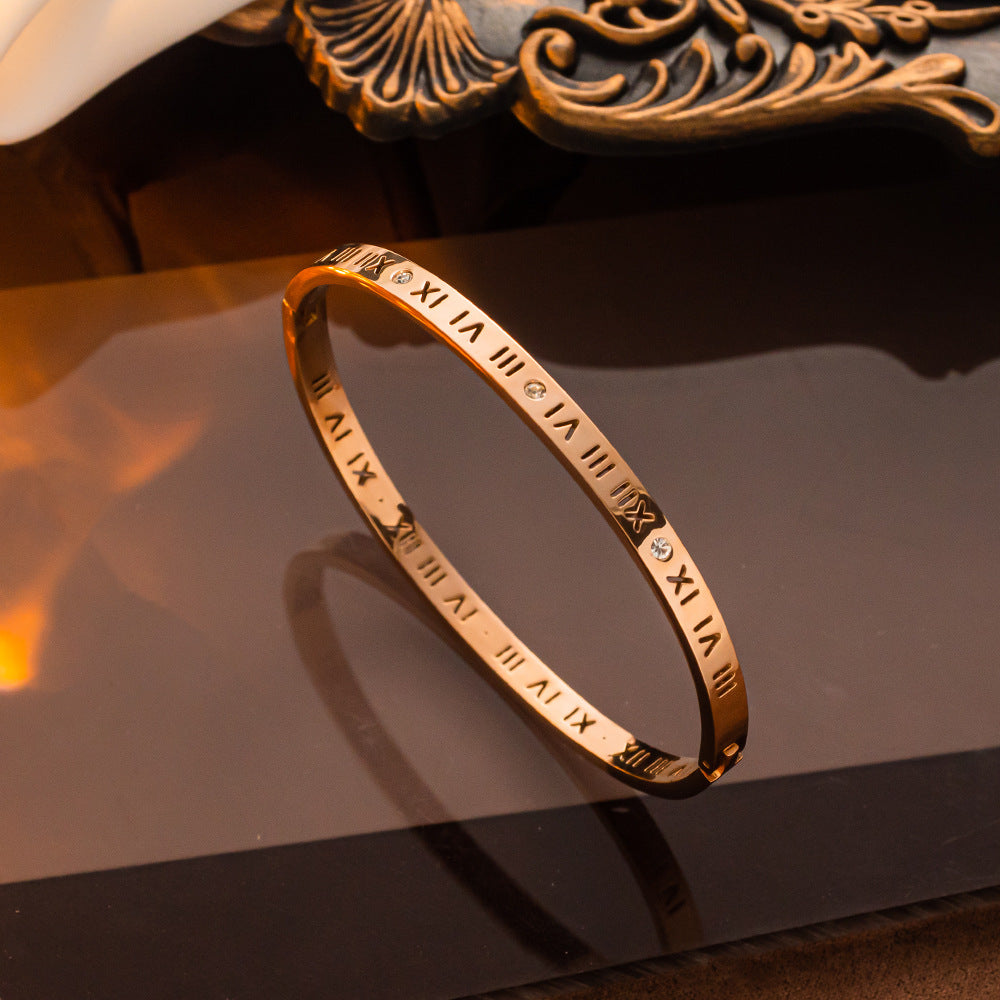 Wholesale Titanium Steel Number Bracelet ACC-BT-NaBao004