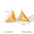 Wholesale  Geometric Three-dimensional Triangular Earrings