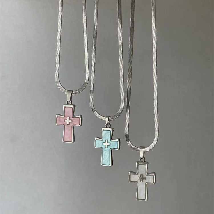 Wholesale  Cross Pendant Necklace  Clavicle Chain