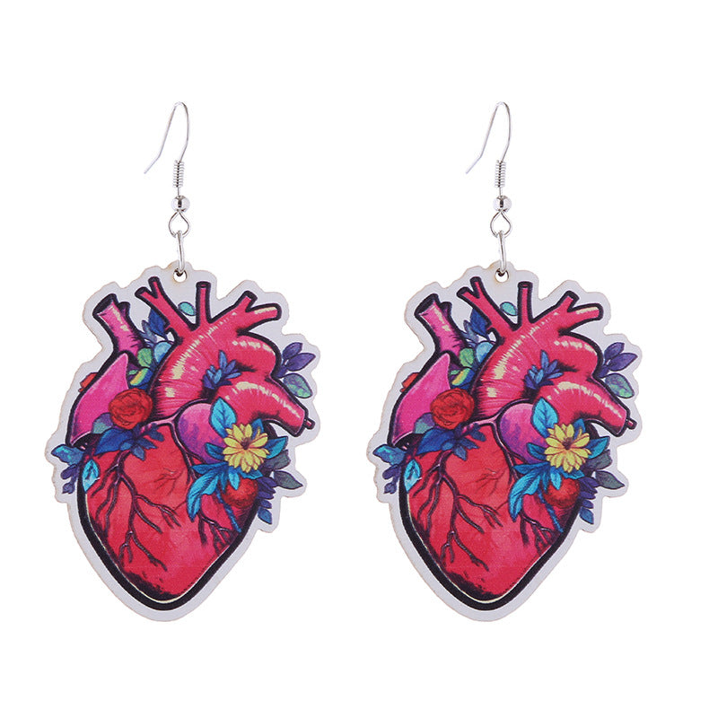 Wholesale Valentine's Day Pink Series Love Hot Air Balloon Earrings ACC-ES-ChouT001