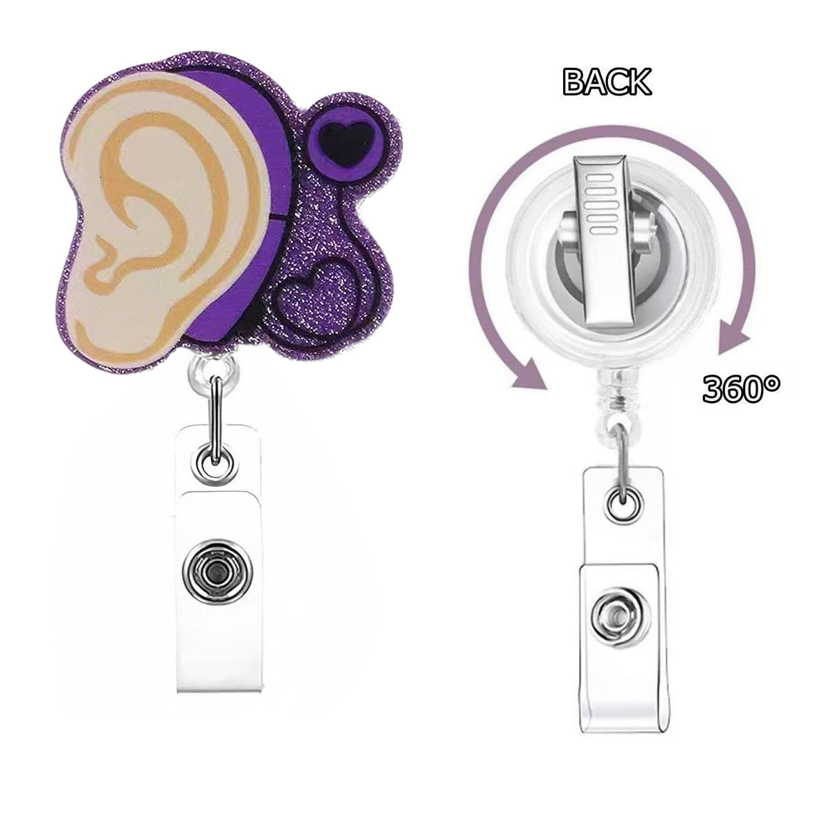 Wholesale  hospital nurse DIY jewelry acrylic Badge Reels