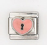 Wholesale 5pcs Italian Charm Bracelet 9mm DIY Splicing Heart Series Stainless Steel Composable Bracelet