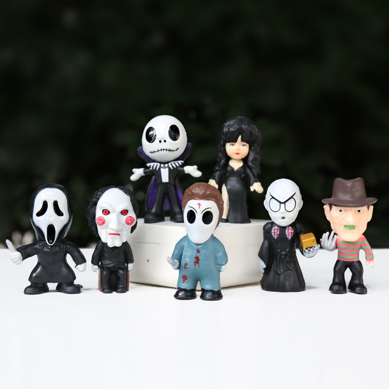 Wholesale  Night Horror Movie Clown Doll Cartoon Model Desktop Ornament