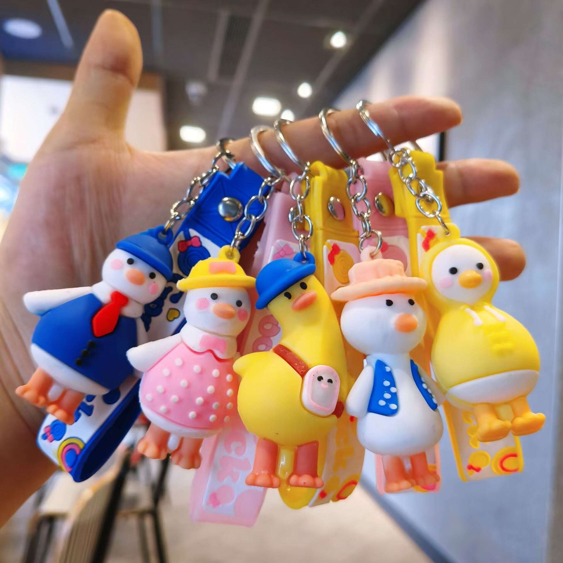 Wholesale Cute Cartoon Duck Keychain Bag Charm Fashion Accessory