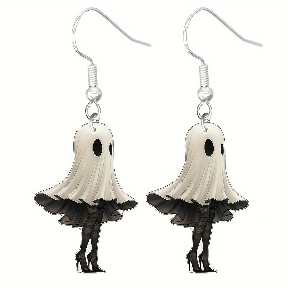 Wholesale  themed skull acrylic earrings