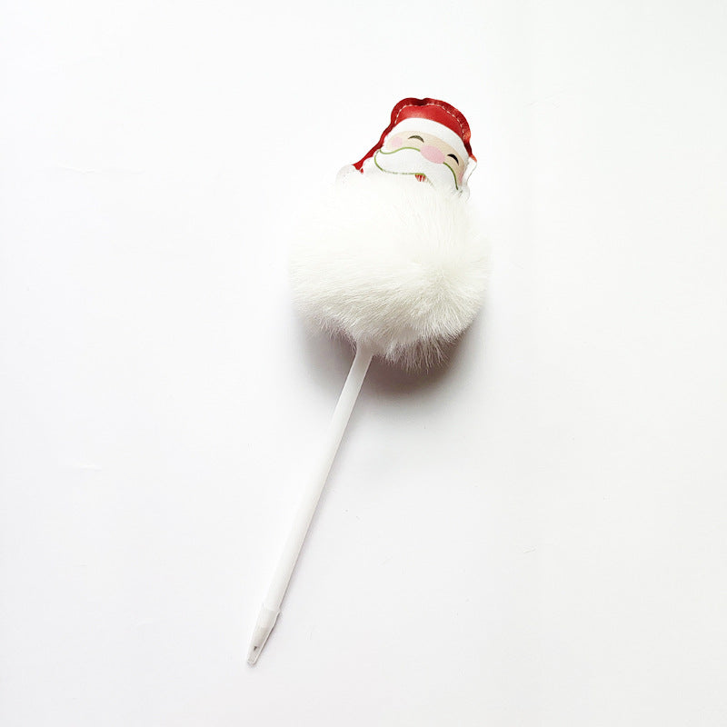 Wholesale Christmas style plush pen ballpoint pen