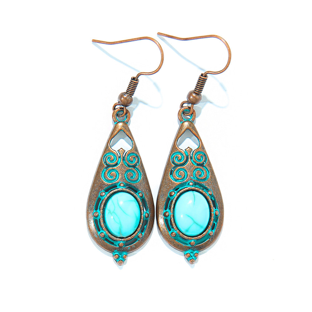 Wholesale Bohemian Tribal Ethnic Style Earrings for Holiday Travel Fashion Accessory